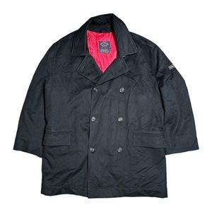Paul & Shark Ing Loro Piana Storm System Wool Double Breasted Pea Coat Mens XL